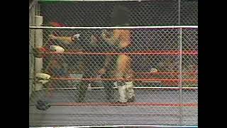 ⁣WCCW 1986 01 27 86 Bruiser Brody vs One Man Gang - Cage Chain match