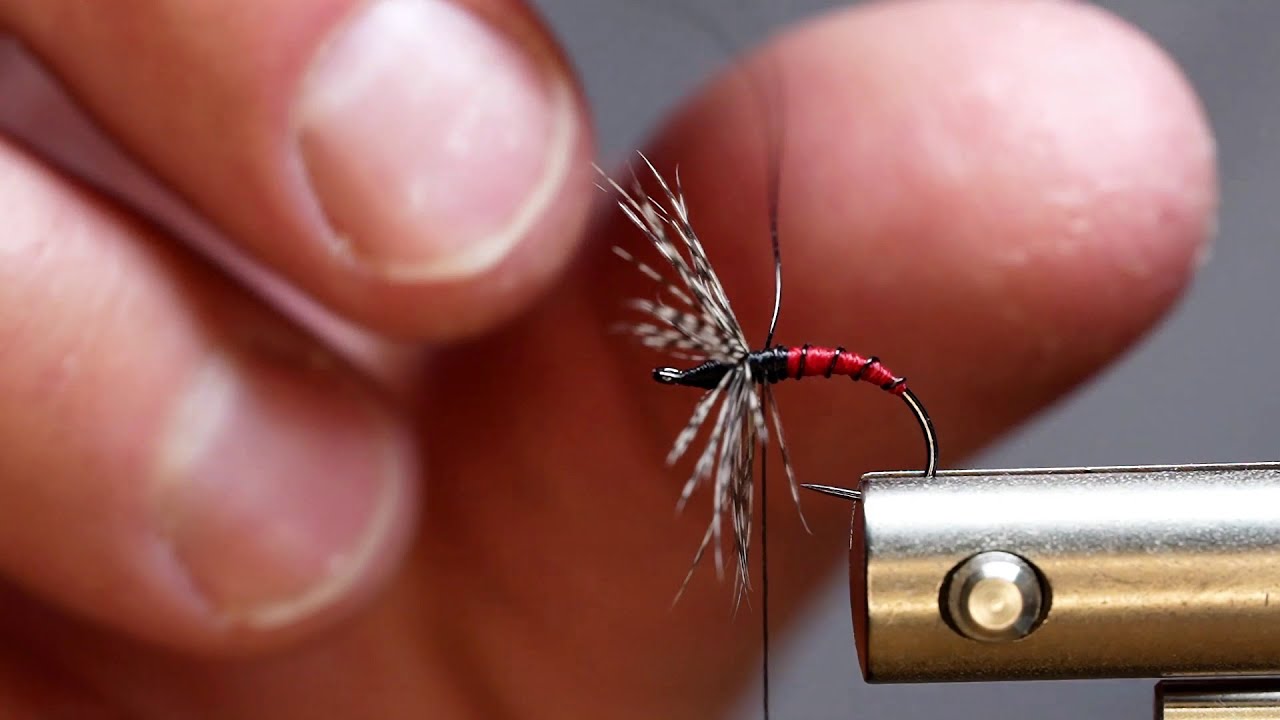 Red Zebra Sakasa Kebari Tying Video (Tenkara Fly Tying)