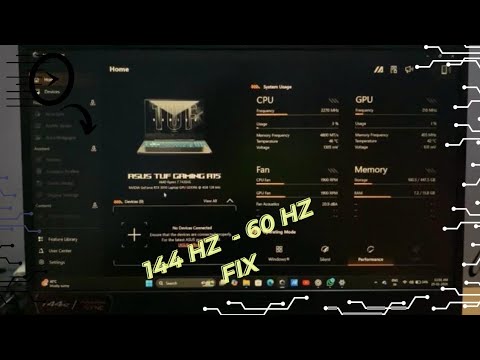 ASUS TUF Refresh Rate Drops to 60Hz on Unplug | Fix Explained