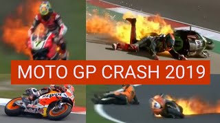 Mengagetkan Motor Terbakar Saat Race Di Arena Balap MOtoGp 2019