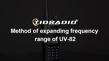 Method of expanding frequency range of UV-82