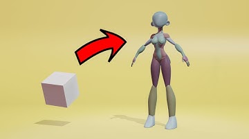Stylized Character Block out Time Lapse #blender3d
