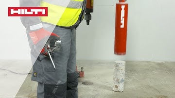 HOW TO remove a stuck Concrete Core - Hilti X-CM Diamond Core Bit [Gen. 2]