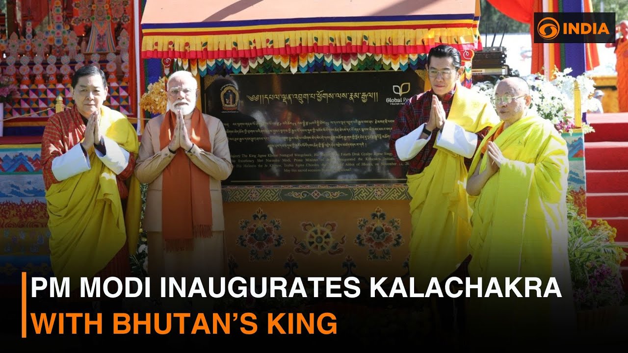 PM Modi inaugurates Kalachakra with Bhutan’s King & more updates | DD India Newshour | 12 PM IST
