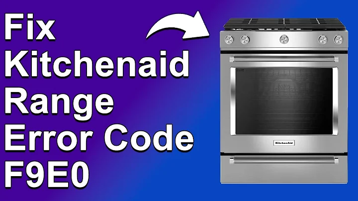KitchenAid Range Error Code F9E0 (Poor Electrical Connection - Best Solutions To Fix Error F9E0!)