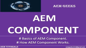 AEM Beginner #11 | What is AEM Component