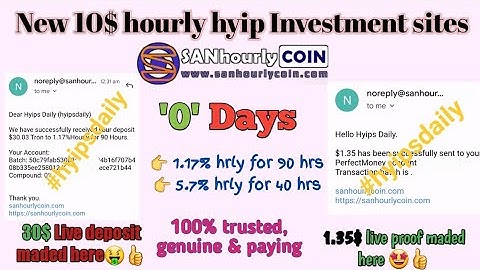 Sanhourlycoin .com: 5.7% hrly for 40hrs! Min: 10$. Best hourly HYIP investment site #hyipsdaily