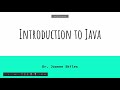 Introduction to java part 1  set up and your first program