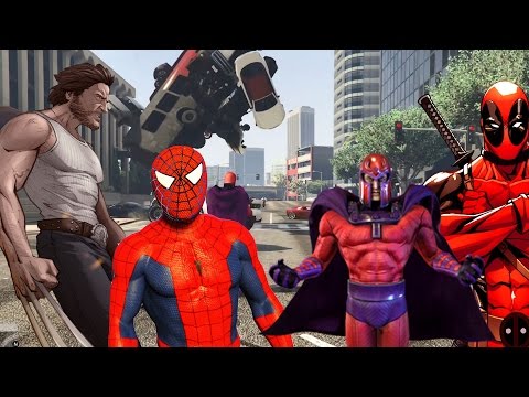 Örümcek Adam Şimşek Mcqueen, Afacan Magneto Örümcek Adam Wolverine Ve Deadpool Karşı