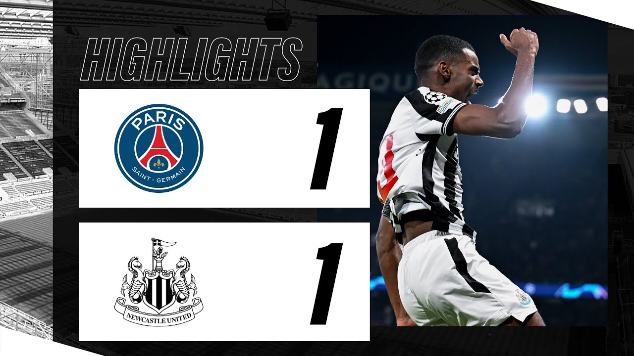 ⁣PSG 1 Newcastle United 1 | UEFA Champions League Highlights