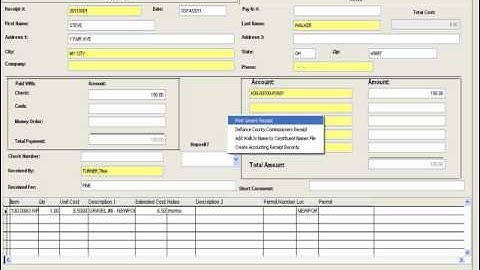 Accounts Receivable/Receipt Management