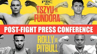 POST-FIGHT PRESS CONFERENCE • Tszyu vs Fundora \& Rolly vs Pitbull