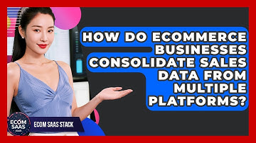 How Do eCommerce Businesses Consolidate Sales Data From Multiple Platforms? - Ecom SaaS Stack