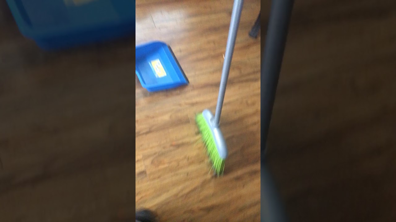 broom standing up on its own broom standing up on its own