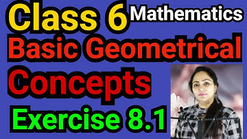Class 6, Mathematics, Exercise 8.1, Basic Geometrical Concepts