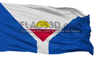 Saint Martin Fictional Flag Isolated Seamless Loop