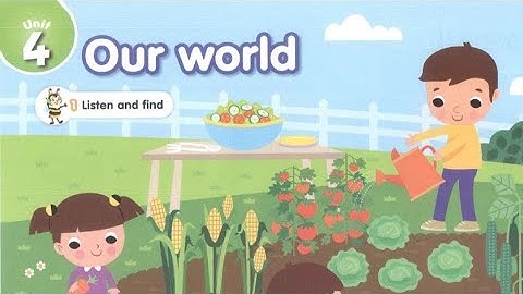 Connect Plus KG 1 Term 1 Unit 4 | Our world | 🥗🌽🥕🥒🍅🥬☁️🌧️☀️🌊⚪⚫🏖️☔
