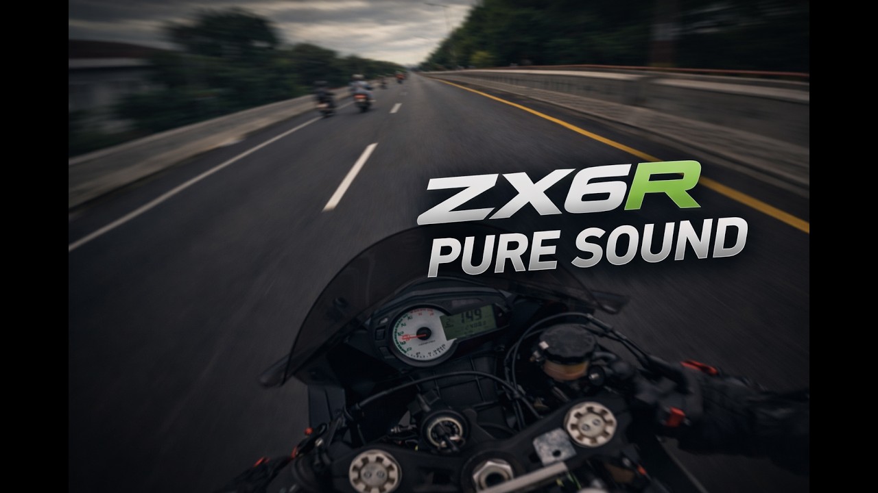 Chill Bandung Stroll on a 2012 ZX6R | PURE SOUND | 4K