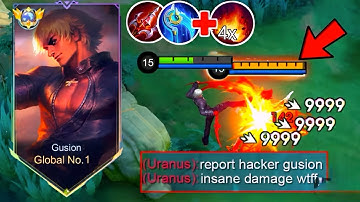 GUSION NIEUWE 1-HIT ECHTE SCHADE BUILD!! Wereldwijde Gusion Gameplay!! GUSION Beste Build & Emble...