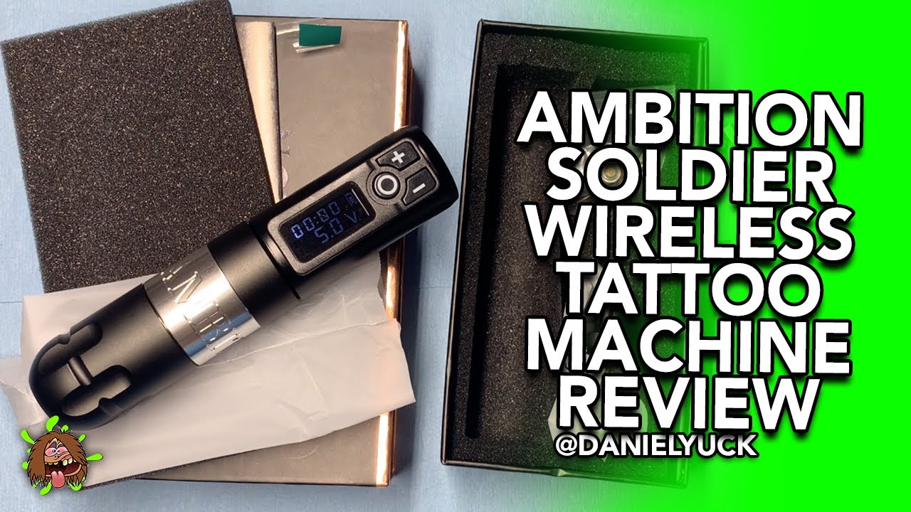 Ambition Soldier Wireless Tattoo Machine Review - YouTube