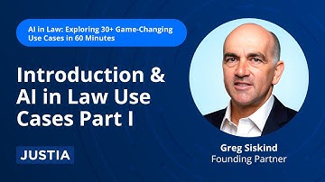 Introduction & AI in Law Use Cases Part I | AI in Law: Exploring 30+ Game Changing Use Cases 1/4
