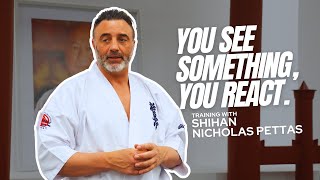 Training with Shihan Nicholas Pettas: Always give back. This is your mission.