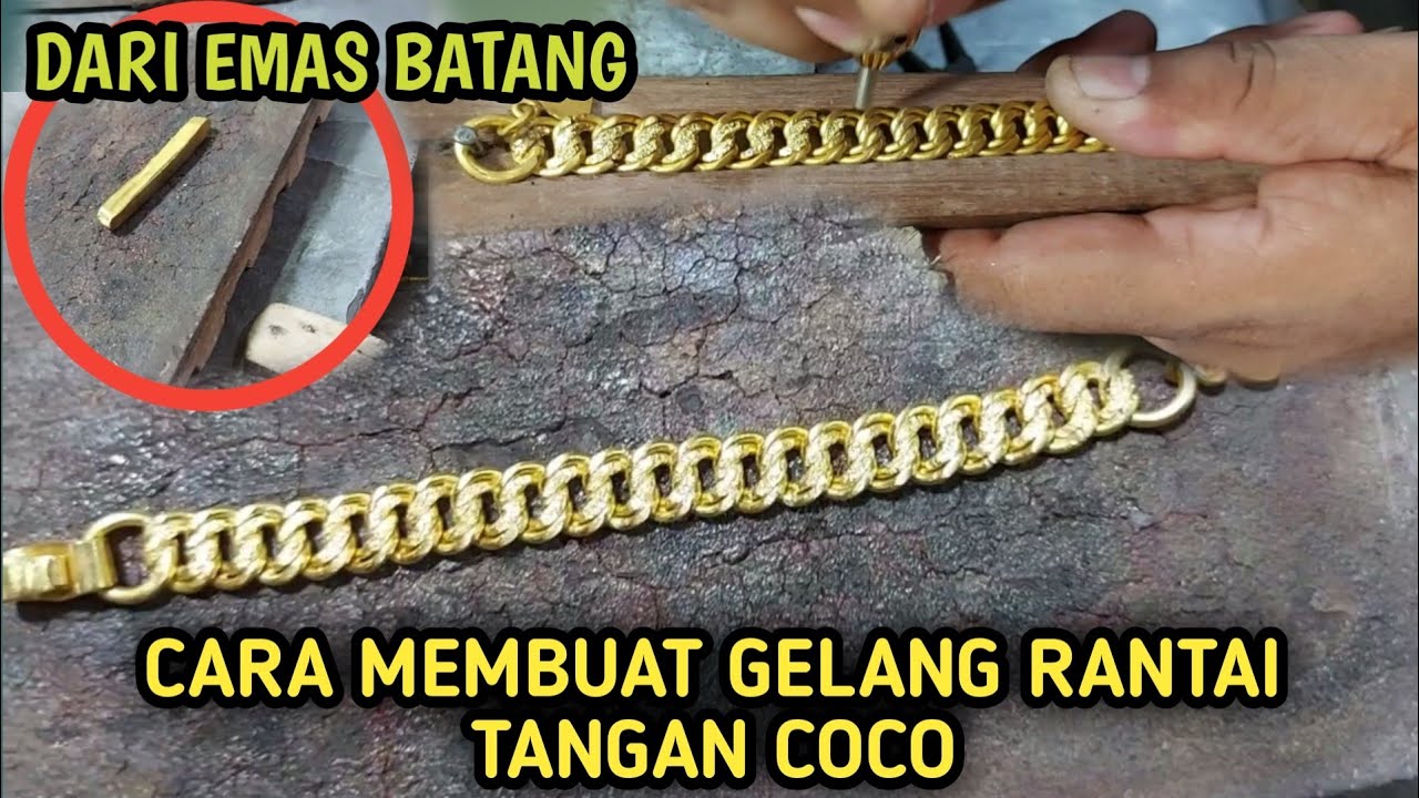 CARA MEMBUAT GELANG RANTAI TANGAN COCO