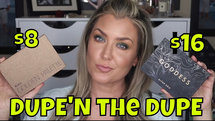 Ccolor Cosmetics Golden Palette vs Alter Ego Goddess palette | DUPE’n the DUPE