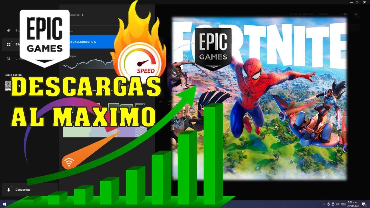 🚀 Como Hacer que el FORTNITE se DESCARGUE MAS rapido 2024 - YouTube