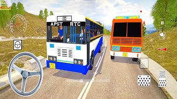 APSRTC Bus Driving in Bharat Bus Simulator Android Gameplay | Bus Game Like Bus Simulator Indonesia