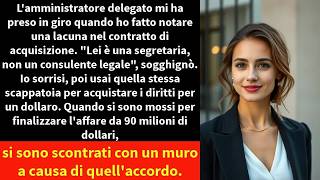 L'amministratore delegato mi ha preso in giro quando ho fatto notare una lacuna nel contratto di.