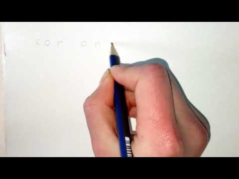 ასოებით ხატვა / როგორ დავხატოთ ფანქრით