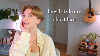 how i style my short hair