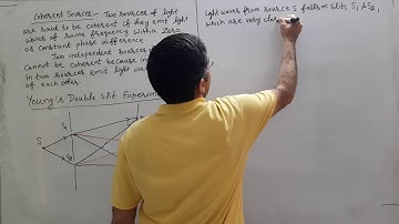 105. Class 12 Phys: Ch10: Wave Optics -Lecture4 ( Youngs Double Slit, Fringe Width, Sustain Interf.)