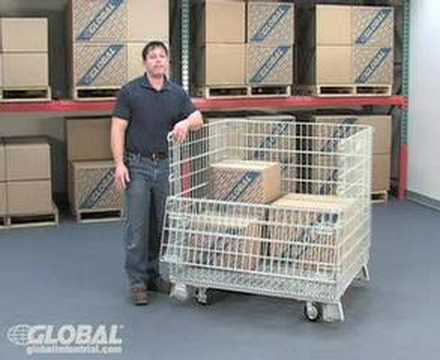 Globalindustrial.com Folding Wire Container