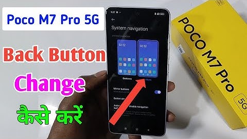 Poco m7 pro 5g  back button change setting / how to change navigation button in poco m7 pro 5g //