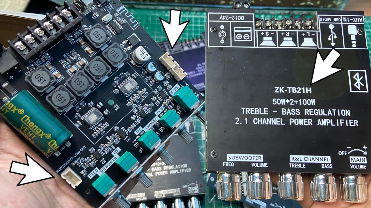 TEST REVIEW AMPLIFIER ZK TB21 2.1 50WX2 100W SUBWOOFER BLUETOOTH USB AUX APPS LINEOUT MIC SUBWOOFER 