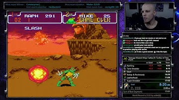 Turtles IV: Turtles in Time :: Any% Hard mode speedrun in 17:28