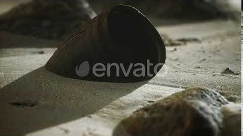 Old Wooden Barrel on the Beach | Motion Graphics - Envato elements
