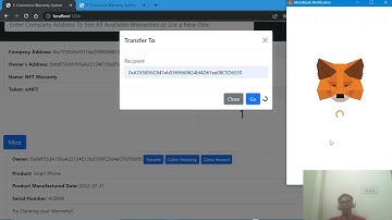 NFT Based E-Warranty System