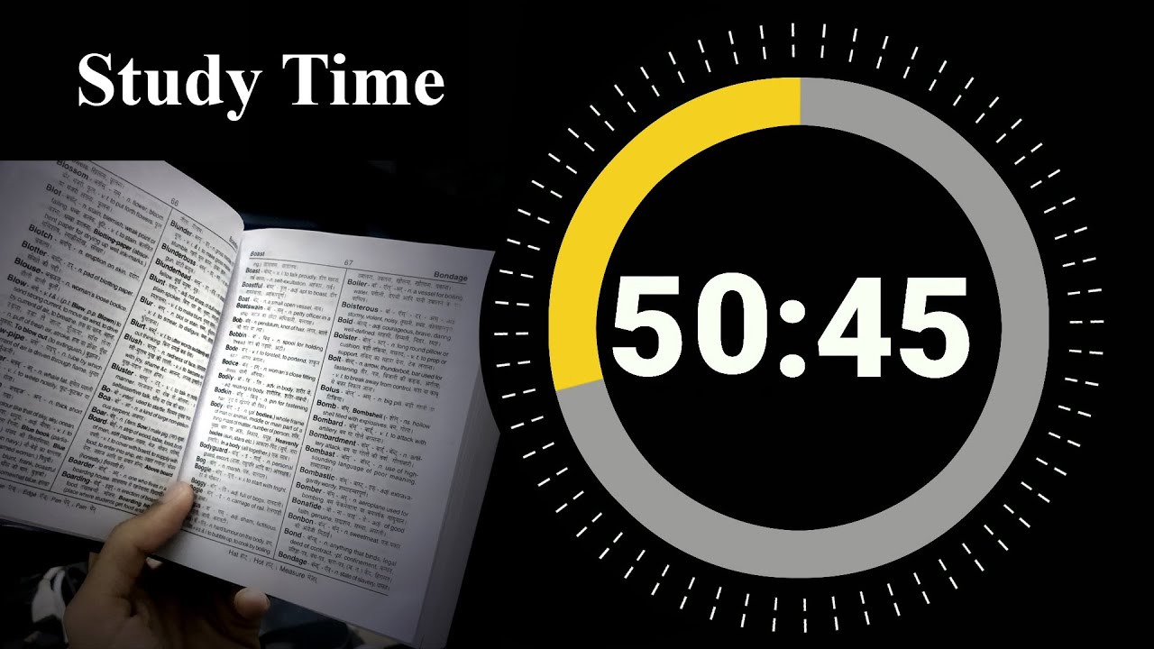 50 Minute 45 Second Timer Countdown 🔔 || Study Time || Deep Focus ...