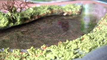 N Gauge model railway part 31 A quick Pond by shed Engineering