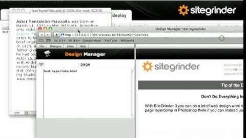 11 Styling Text Links   Photoshop to HTML Websites with SG3