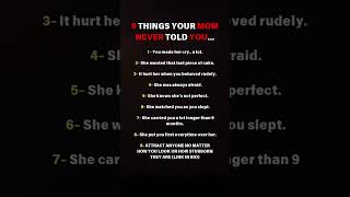 "9 Dark Secrets Your Mom NEVER Told You… #5 Is So Shocking, People Are Talking About It Worldwide!"