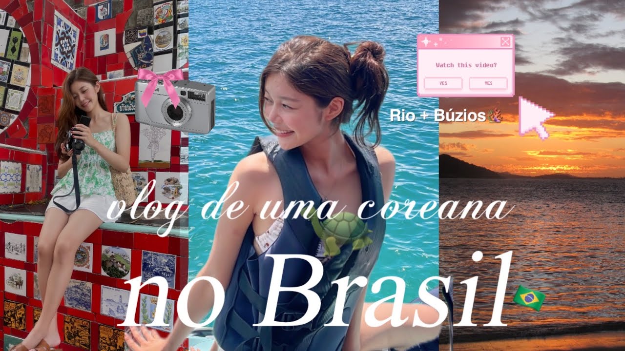 [vlog] meu lugar favorito no🇧🇷: Búzios pelos olhos de uma coreana🫧🪸🐢 | 브라질 최고의 여행지 