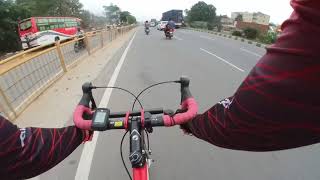 Ride in Bangalore traffic 50km, testing bearpawls hub and clipless pedals|Top speed 62kmph on cycle
