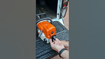 How to disengage the choke on a Stihl ms170 chainsaw. #michaelstoolbench #stihl #ms170 #chainsaw