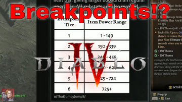 Diablo IV - Item Breakpoints (Rerolling Stats)