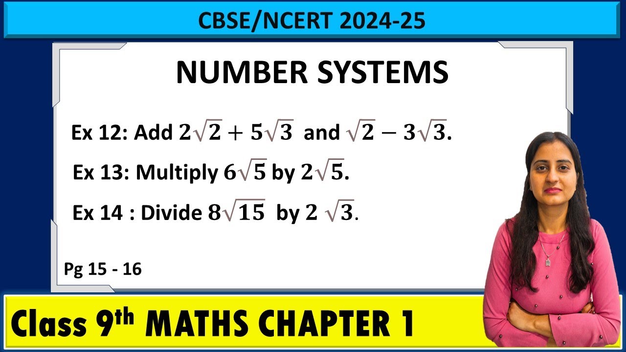 Number Systems example 12 to example 14 | Class 9 Maths Chapter 1 - YouTube