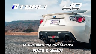 J.D. Customs U.S.A. BRZ ZC6 TOMEI Expreme-Ti Dual Muffler + TOMEI Expreme Equal Length Header #brz